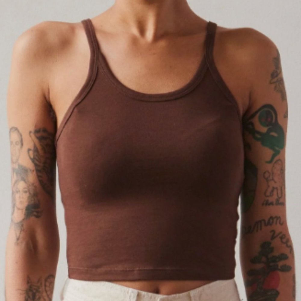 ARQ Crop Tank Brown - 2X